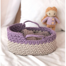 Люлька (лаванда, світло-сірий)